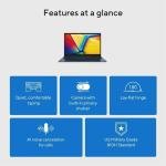 ASUS Vivobook 14" FHD Laptop for Student Business Home School, Intel Core i5 (Beat i7-1250U) - 16GB RAM 512GB SSD, Private Webcam Windows 11 w/Accessory