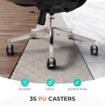 CAPOT Ergonomic Mesh Office Chair, Adjustable Lumbar High Back Desk Chair 400lbs, 4D Flip-up Arms, 3-Level Tilt Backrest, 3D Headrest, PU Wheels, Swivel Rolling Computer Seating for Long Desk Work