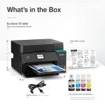 Epson EcoTank ET-4950 Wireless All-in-One Color Supertank Printer with up to 3 Years of Ink Refillable Tanks, Perfect for Home, 18 PPM, 2.4" Colorful Touchscreen, Auto Document Feeder - Black