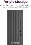 Lenovo IdeaCentre Secure & Productive Business Tower Desktop｜16GB DDR5 RAM | 14TH Intel Core i3 (Beat i5-12400) | 756GB Storage(256GB SSD & 500GB HDD) | HDMI, Wi-Fi 6E, RJ-45, USB-C｜Windows 11 Pro