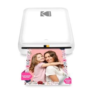 KODAK Step Instant Smartphone Photo Printer - Portable Mini Color Wireless Mobile Printer - Zink 2x3” Sticky-Back Photos - Bluetooth Compatible with iOS & Android Devices - Fun Editing App - White