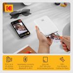KODAK Step Instant Smartphone Photo Printer - Portable Mini Color Wireless Mobile Printer - Zink 2x3” Sticky-Back Photos - Bluetooth Compatible with iOS & Android Devices - Fun Editing App - White