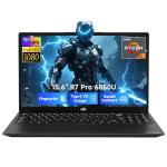 NIMO 15.6" FHD Business Laptop, AMD Ryzen 7 PRO 6850U, 32GB LPDDR5 1TB SSD, Radeon 680M Graphics, (Beat i7-1360P Up to 4.7GHz) 100W PD, Win 11 2Y Warranty Backlit Keyboard for Creative & Gaming