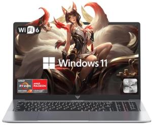 KAIGERR Laptop, 16GB DDR4 512GB SSD Laptop Computer, 16.0inch Windοws 11 Laptop with Ιntel 12th Quad-Core Processor(Up to 3.6GHz), 1920P FHD Display, WiFi 6, USB3.2, Type_C,Long Battery Life