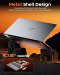 KAIGERR Laptop, 16GB DDR4 512GB SSD Laptop Computer, 16.0inch Windοws 11 Laptop with Ιntel 12th Quad-Core Processor(Up to 3.6GHz), 1920P FHD Display, WiFi 6, USB3.2, Type_C,Long Battery Life