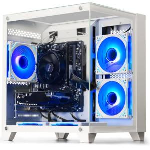 WIWB Prebuilt Gaming PC Desktop | Ryzen 5 6Cores 3.6G Up to 4.1G | RX 560 4G Graphics Card | 16G DDR4 RAM | 512G SSD | Wi-Fi 6 | Tower Computer White