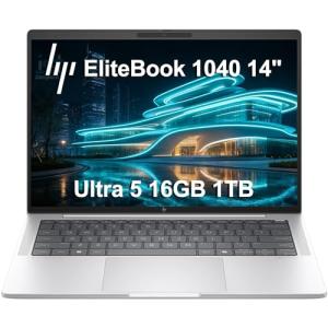 HP EliteBook 840 G10 Business Laptop (14" FHD+ Anti-Glare, Intel 10-Core i7-1355U, 32GB DDR5 RAM, 1TB SSD) Backlit, 2 x Thunderbolt 4, 5MP IR Webcam, BO Audio, Wolf Security, Win 11 Pro w/ Copilot