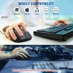 E-YOOSO Wireless Mouse for Laptop, Portable Optical Computer Mouse, 6 Buttons, Cordless 2.4GHz with USB Receiver, 5-Level 4800 DPI, 18 Months Battery Life for PC Chromebook Windows Mac