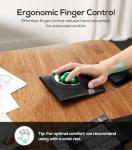 Nulea M512 Wireless Trackball Mouse, Ergonomic 55mm Trackball, Adjustable DPI for Precise Control, Left or Right Hand Compatible, Rechargeable, Multi-Device Bluetooth & 2.4GHz for PC, Laptop（Green）