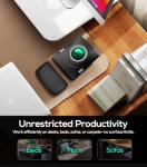 Nulea M512 Wireless Trackball Mouse, Ergonomic 55mm Trackball, Adjustable DPI for Precise Control, Left or Right Hand Compatible, Rechargeable, Multi-Device Bluetooth & 2.4GHz for PC, Laptop（Green）