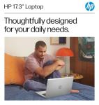 HP 17 Laptop (17.3" FHD Anti-Glare, AMD Ryzen 5 (> Intel i7-1165G7), 16GB RAM, 512GB SSD) for Business, Home, Student, Long Battery Life, Webcam, Fast Charge, HDMI, IST Hub, Win 11 Pro, Silver