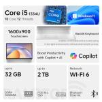 HP 17t Laptop with Intel i5, 32GB RAM