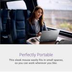 Dell Mobile Wireless Mouse - MS3320W, Wireless - 2.4 GHz, Bluetooth 5.0, Optical LED, Mechanical Scroll, 1600 DPI, 3-Buttons - Black