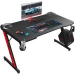 Homall 44-Inch Z-Shaped Gaming Desk - Black
