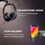 Homall 44-Inch Z-Shaped Gaming Desk - Black