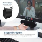 Cyber Acoustics USB & Bluetooth Speaker Bar (CA-2890PRO) USB Powered with Speakerphone for PC and Bluetooth to Connect to Smartphones, Clamps to Monitors up to 2 Inches Thick, 20 Watts