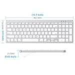 OMOTON Wired Keyboard Compatible with Mac, with Dual Interface (USB and Type-C), Numeric Keypad Compatible with MacBook Pro/Air, iMac, Mac mini/Pro Laptop, Silver