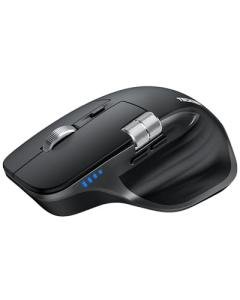 TECKNET Wireless Mouse, Bluetooth Mouse (BT5.3/5.0 & 2.4G) Rechargeable Ergonomic Optical Mouse with 6 Adjustable DPI, Side Scroll, Quiet Clicks, USB A Receiver, 7 Buttons, Wide Compatibility - Black