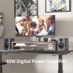 IBALL·BOX 60W Computer Speakers for Desktop PC, DSP, Bluetooth 5.3, 24-Bit Optical, USB-C, AUX, Silk-Dome Tweeter, Carbon-Fiber Driver, Desk Speakers for Laptop/Mac/Monitor, Slate Blue