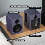 IBALL·BOX 60W Computer Speakers for Desktop PC, DSP, Bluetooth 5.3, 24-Bit Optical, USB-C, AUX, Silk-Dome Tweeter, Carbon-Fiber Driver, Desk Speakers for Laptop/Mac/Monitor, Slate Blue