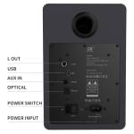 IBALL·BOX 60W Computer Speakers for Desktop PC, DSP, Bluetooth 5.3, 24-Bit Optical, USB-C, AUX, Silk-Dome Tweeter, Carbon-Fiber Driver, Desk Speakers for Laptop/Mac/Monitor, Slate Blue