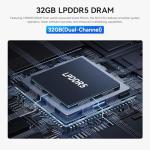 Beelink SEi13 Pro Mini PC, Intel Core i9 13900HK (up to 5.4GHz) 14C/20T, Mini Computer 32GB LPDDR5X 1TB PCIe4.0 SSD, Triple Display HDMI&DP/USB-C 10Gbps/WiFi6/BT5.2/Built-in PSU/Speakers/Microphone