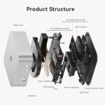 Beelink SEi13 Pro Mini PC, Intel Core i9 13900HK (up to 5.4GHz) 14C/20T, Mini Computer 32GB LPDDR5X 1TB PCIe4.0 SSD, Triple Display HDMI&DP/USB-C 10Gbps/WiFi6/BT5.2/Built-in PSU/Speakers/Microphone