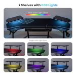 Eureka Ergonomic 180x76 cm Gaming Desk