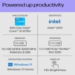 HP 15.6" Touchscreen Laptop with Intel Core i3