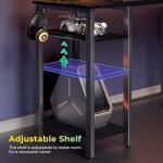 Rolanstar L-Shaped Gaming Desk with LED Lights