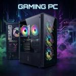 STGAubron Gaming PC Desktop Computer, Radeon RX 590 8G, Intel Core i7 up to 3.9G, 32GB RAM, 1TB SSD, WiFi 6, BT 5.0, RGB Fan x4, Windows 11 Home