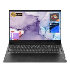 Lenovo V15 Laptop, 15.6" FHD, Ryzen 5, 40GB RAM