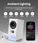 Edifier R20BT Computer Speakers, 2.75" Full-Range Drivers, Bluetooth 6.0,Touch Controls, AUX & USB-C Inputs, Headphone Jack, Custom Ambient Light & Sound Profiles via APP- White