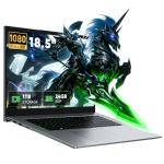 Tylvx 18.5" FHD Laptop Computer, 24GB RAM 1TB SSD, Dual-Core m3-8100Y up to 3.4GHz, HDMI,RJ45,Large Screen Win11 Laptop for Student, Home Business, Multitasking & Entertainment