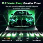 Tylvx 18.5" FHD Laptop Computer, 24GB RAM 1TB SSD, Dual-Core m3-8100Y up to 3.4GHz, HDMI,RJ45,Large Screen Win11 Laptop for Student, Home Business, Multitasking & Entertainment