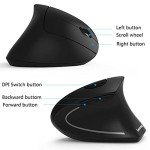 Lekvey Rechargeable Vertical Ergonomic Wireless Mouse