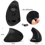 Lekvey Rechargeable Vertical Ergonomic Wireless Mouse