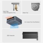 Beelink Mini PC, AMD Ryzen 5 5625U(7nm, 6C/12T) up to 4.3GHz, Mini Computer 16GB DDR4 RAM 500GB PCIe3.0 SSD, Micro PC 4K@60Hz Dual Display/Built-in PSU/WiFi6/BT5.2/Office/Home/HTPC/1000Mbps/W-11 Pro