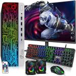 HP G3 RGB Gaming Desktop PC – Intel i7 6th Gen Processor – 16GB Ram – 1TB SSD – NVIDIA GeForce GTX 1050 Ti DDR5 – New 24 inch Monitor – Wi-Fi – Windows 11 Pro – Computer Tower for PC Gamer (Renewed)