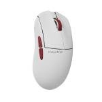 Keychron G4 8K Wireless Mouse Ultra Lightweight, 30K DPI PixArt 3950 Optical Sensor, 2.4G/Bluetooth Up to 130 Hours Battery Life, Ergonomic Design with Customizable Buttons for PC/Mac/Windows - White