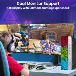 HP G3 RGB Gaming Desktop PC – Intel i7 6th Gen Processor – 16GB Ram – 1TB SSD – NVIDIA GeForce GTX 1050 Ti DDR5 – New 24 inch Monitor – Wi-Fi – Windows 11 Pro – Computer Tower for PC Gamer (Renewed)