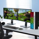 HP G3 RGB Gaming Desktop PC – Intel i7 6th Gen Processor – 16GB Ram – 1TB SSD – NVIDIA GeForce GTX 1050 Ti DDR5 – New 24 inch Monitor – Wi-Fi – Windows 11 Pro – Computer Tower for PC Gamer (Renewed)