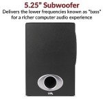 Cyber Acoustics CA-3810 2.1 Stereo Speaker Set
