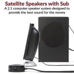 Cyber Acoustics CA-3810 2.1 Stereo Speaker Set
