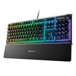 SteelSeries Apex 3 RGB Gaming Keyboard with Wrist Rest