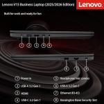 Lenovo 2026 Newly Released Business Laptop with MS 365 for the Web, AMD Ryzen 3 7000-Series CPU, 16GB DDR5, 256GB PCIE, 15.6" FHD Display, Fast Charging Speed, 14.5-Hour Battery Life, Windows 11 Pro