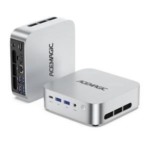 ACEMAGICIAN M1 Mini PC AMD Ryzen 7 7735HS 24GB LPDDR5 1TB PCle SSD Mini Computers (8C/16T, up to 4.75GHz), Windows 11 Pro Radeon 680M 4K Triple Display Desktop Computers 3.2Type-C/LAN 2.5G/BT5.2/WiFi6