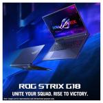 ASUS ROG Strix G18 Gaming Laptop, AMD Ryzen 9-9955HX, 64 GB DDR5 RAM, 2 TB PCIe SSD, 18" 2.5K (2560x1600) 240Hz Display, Nvidia G-Force RTX 5070, 4-Zone RGB Keyboard, W11 Pro, Eclipse Gray