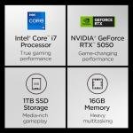 Lenovo Legion LOQ – AI-Powered Gaming Laptop - Intel® Core™ i7-13650HX - 15.6" FHD IPS Display – 144Hz – NVIDIA® GeForce RTX™ 5050 – 16GB Memory – 1TB Storage – NVIDIA G-Sync - Luna Grey