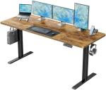 Marsail 55x24 Electric Standing Desk - Adjustable Height Computer Desk with Memory Presets, Storage Bag & Cable Management for Home Office & Gaming Workstations